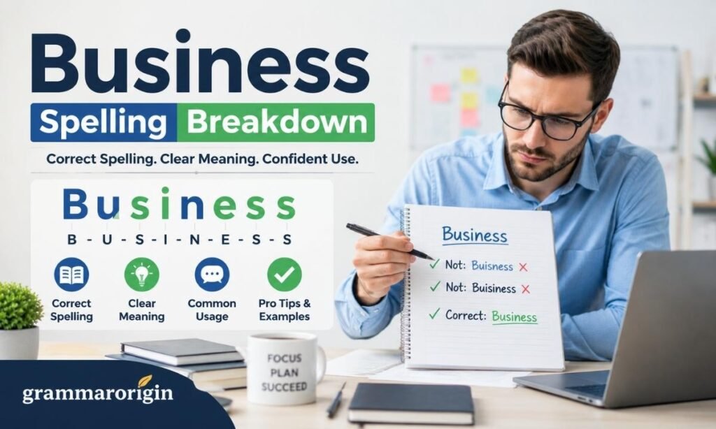 Business Spelling Breakdown