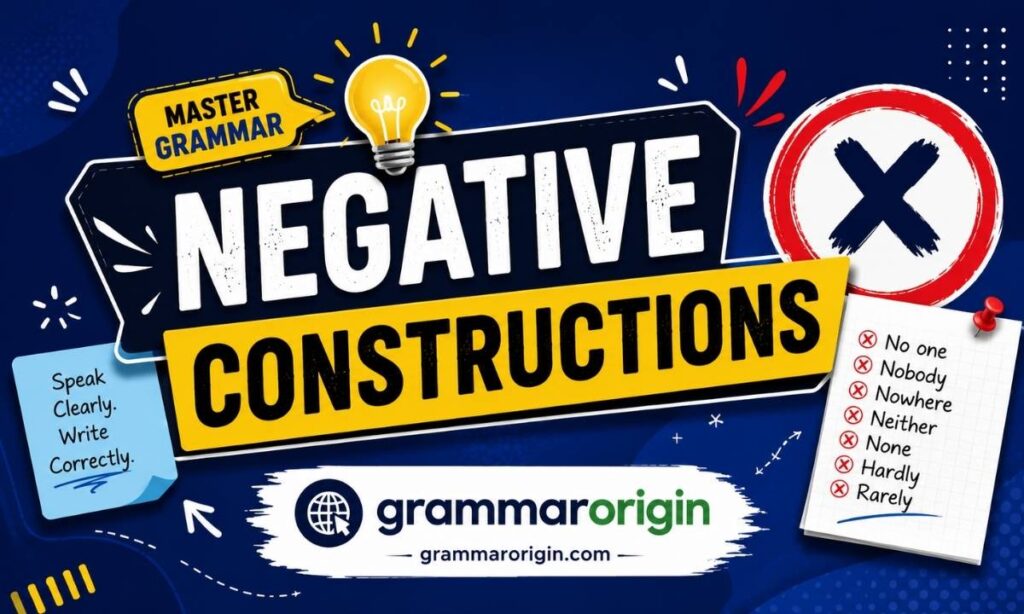 Negative Constructions grammar rules explained with examples  GrammarOrigin