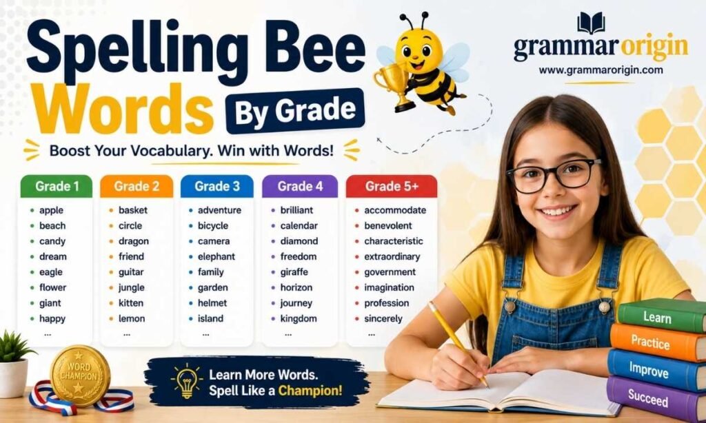 Spelling Bee Words by Grade