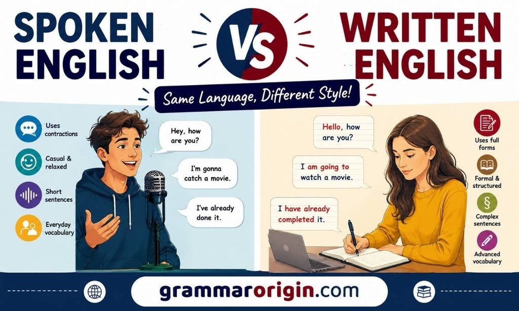 Spoken English vs Written English
