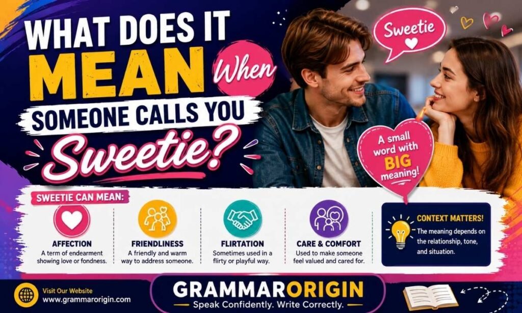 What Does It Mean When Someone Calls You Sweetie