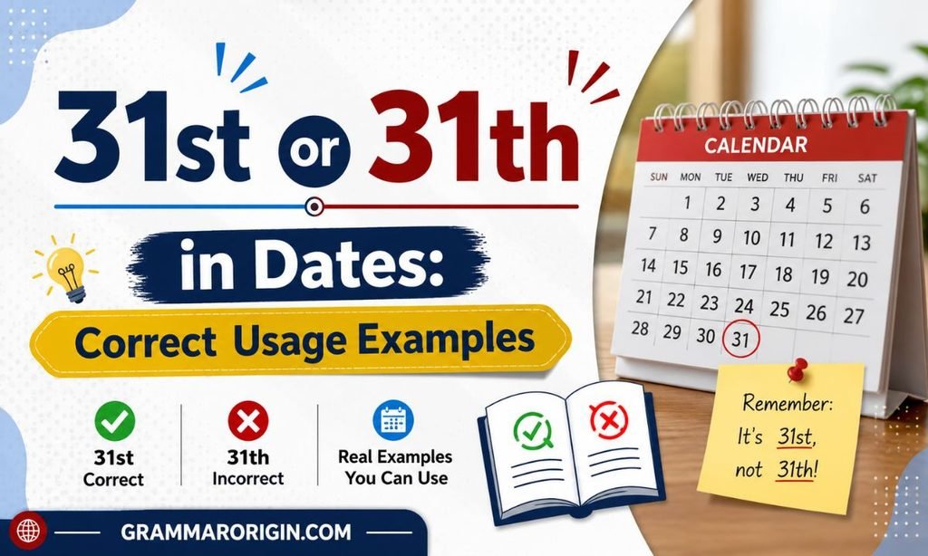 31st or 31th in Dates_ Correct Usage Examples