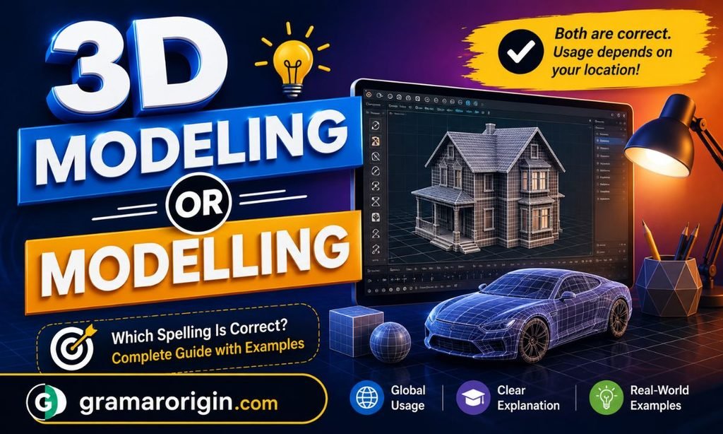 3D Modeling or Modelling