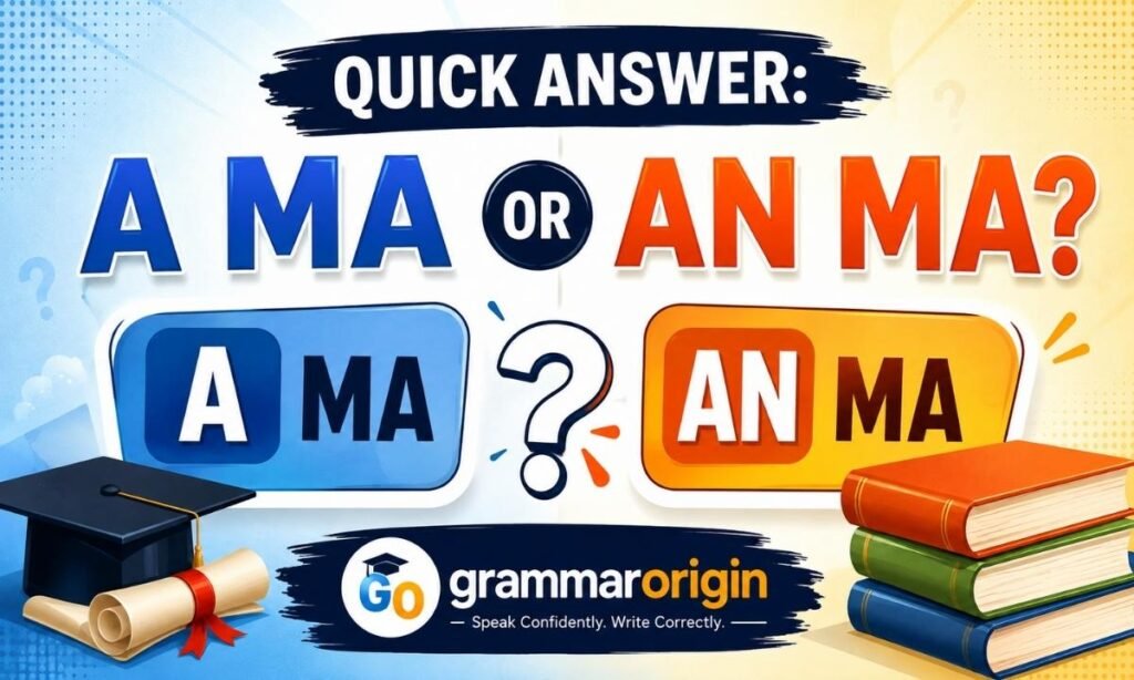 A MA or An MA Quick Grammar Rule Explained GrammarOrigin