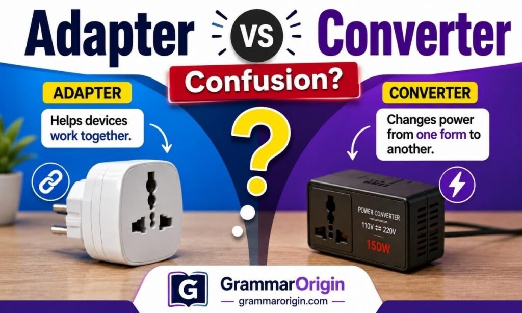Adapter vs Converter Confusion