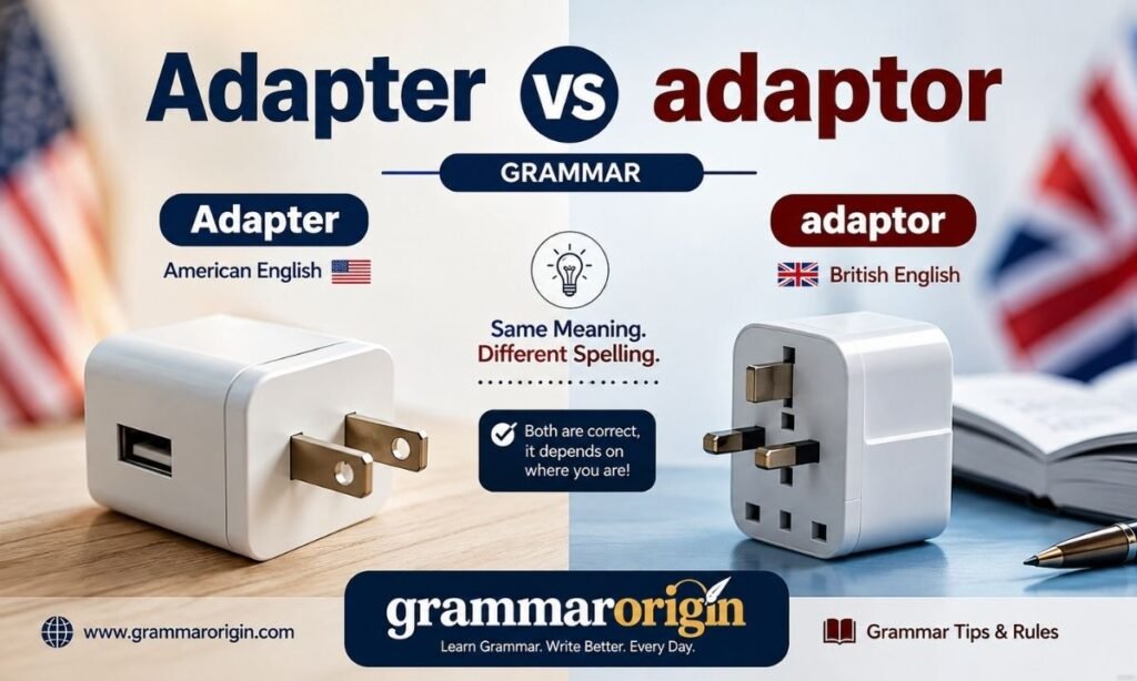 Adapter vs adaptor grammar