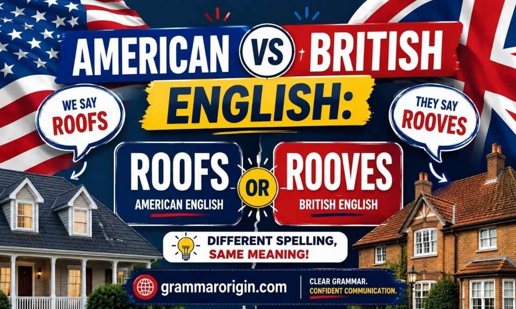 American vs British English Roofs or Rooves