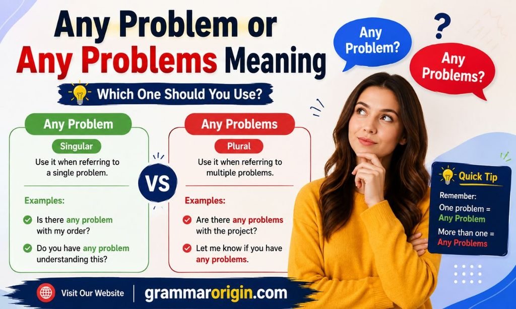 Any Problem or Any Problems Meaning