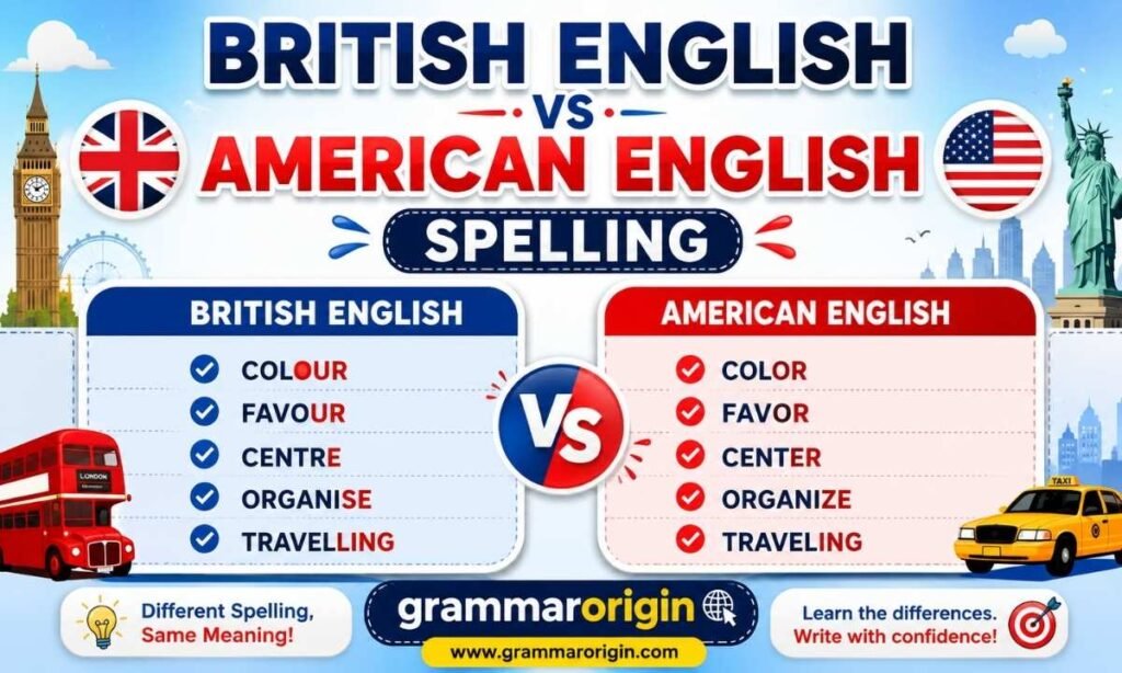 British English vs American English Spelling