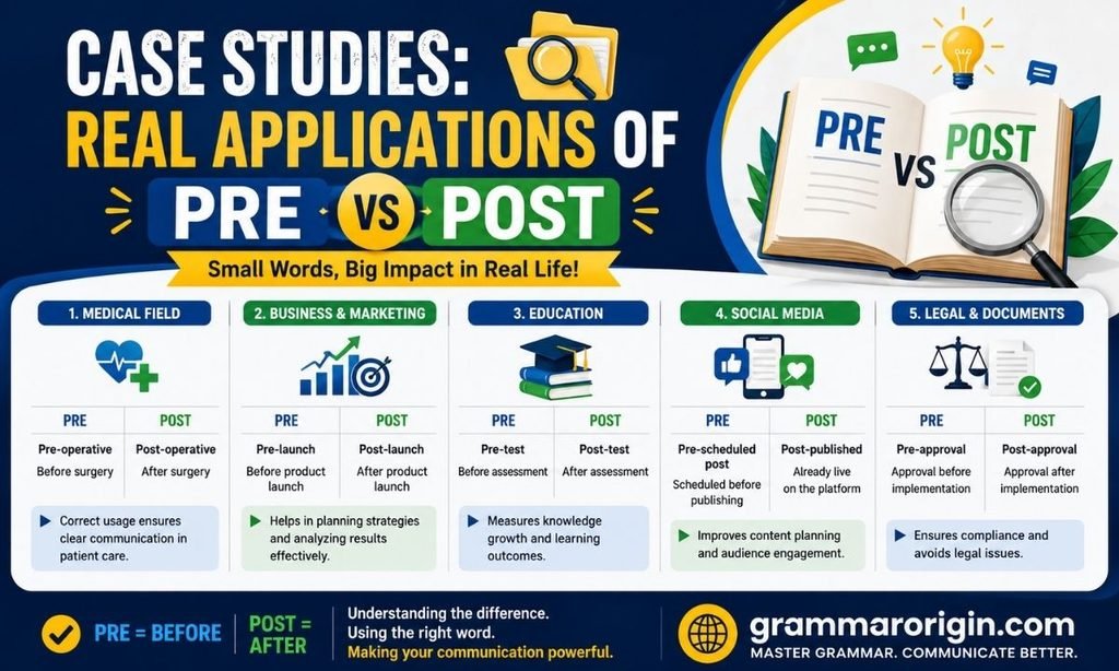 Case Studies Real Applications of Pre vs Post