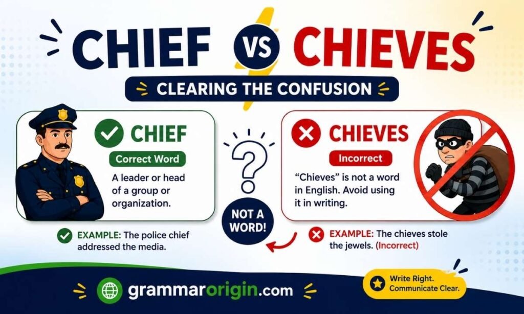 Chief vs Chieves Clearing the Confusion