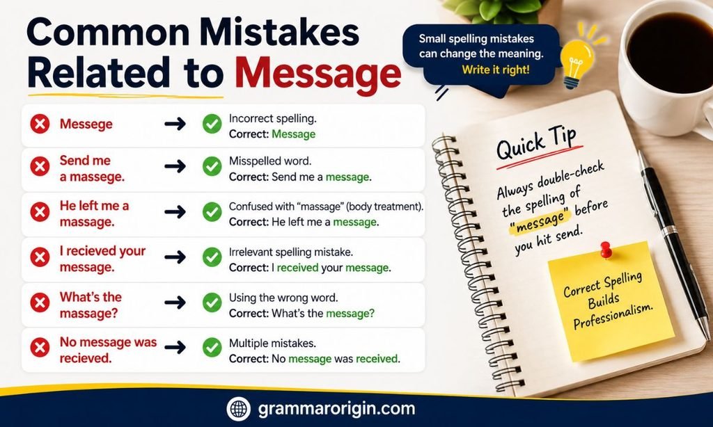 Common Mistakes Related to Message