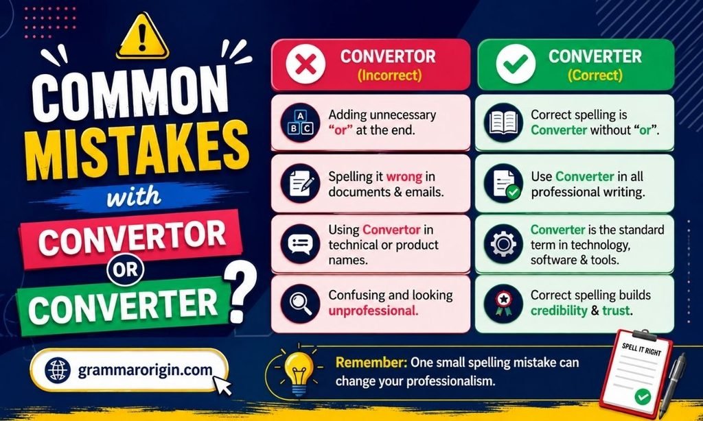Common Mistakes with Convertor or Converter