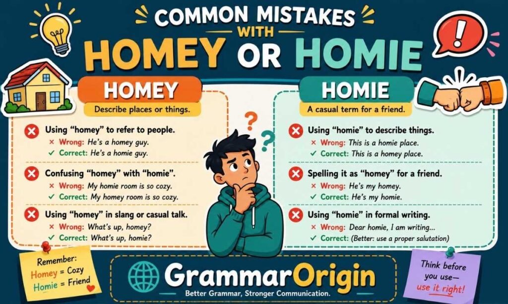 Common Mistakes with Homey or Homie