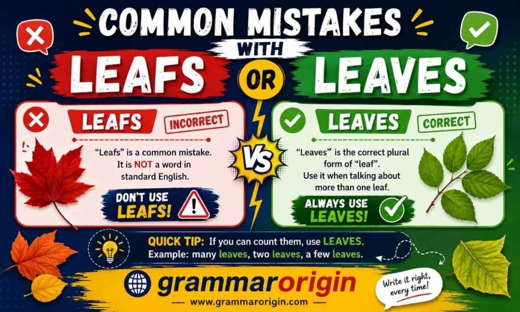 Common Mistakes with Leafs or Leaves