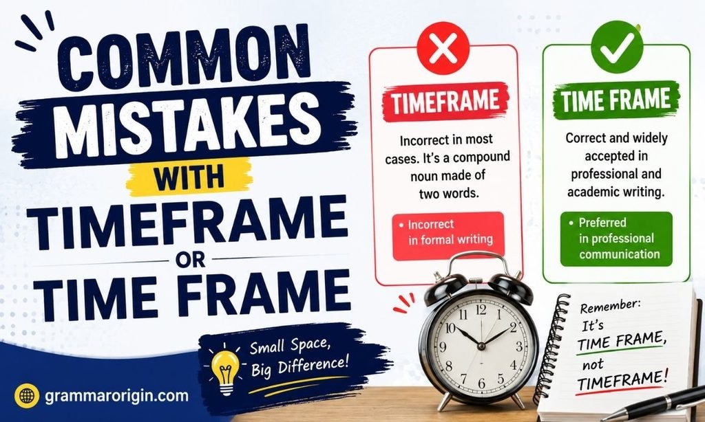 Common Mistakes with Timeframe or Time Frame