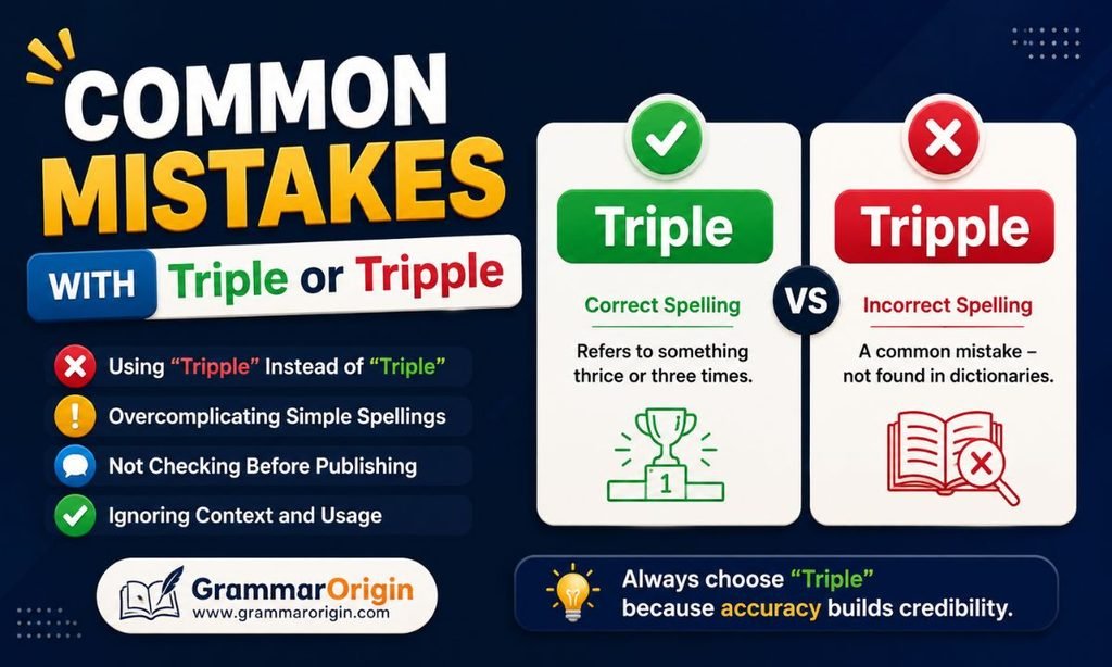 Common Mistakes with Triple or Tripple