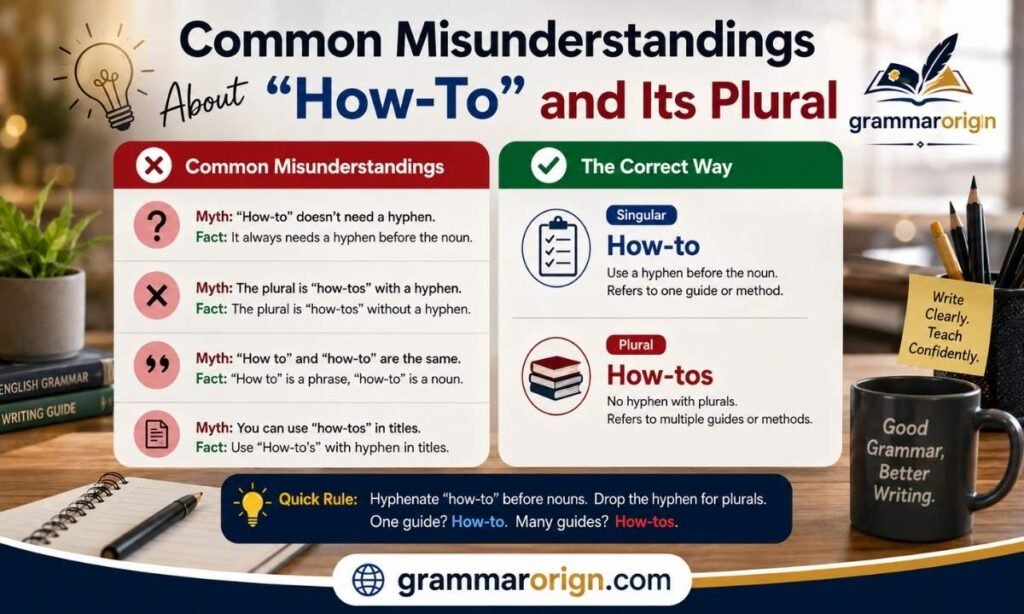 Common Misunderstandings About How-To and Its Plural