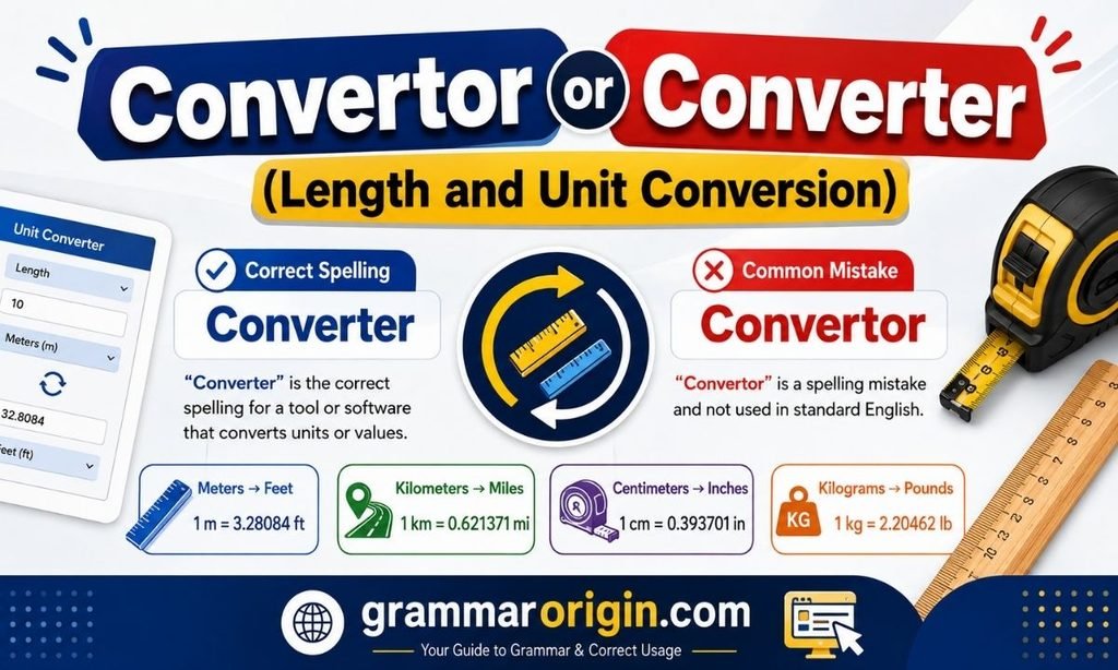 Convertor or Converter (Length and Unit Conversion)