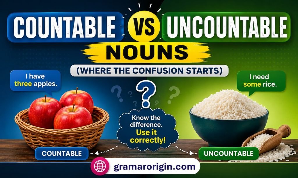 Countable vs Uncountable Nouns (Where the Confusion Starts)