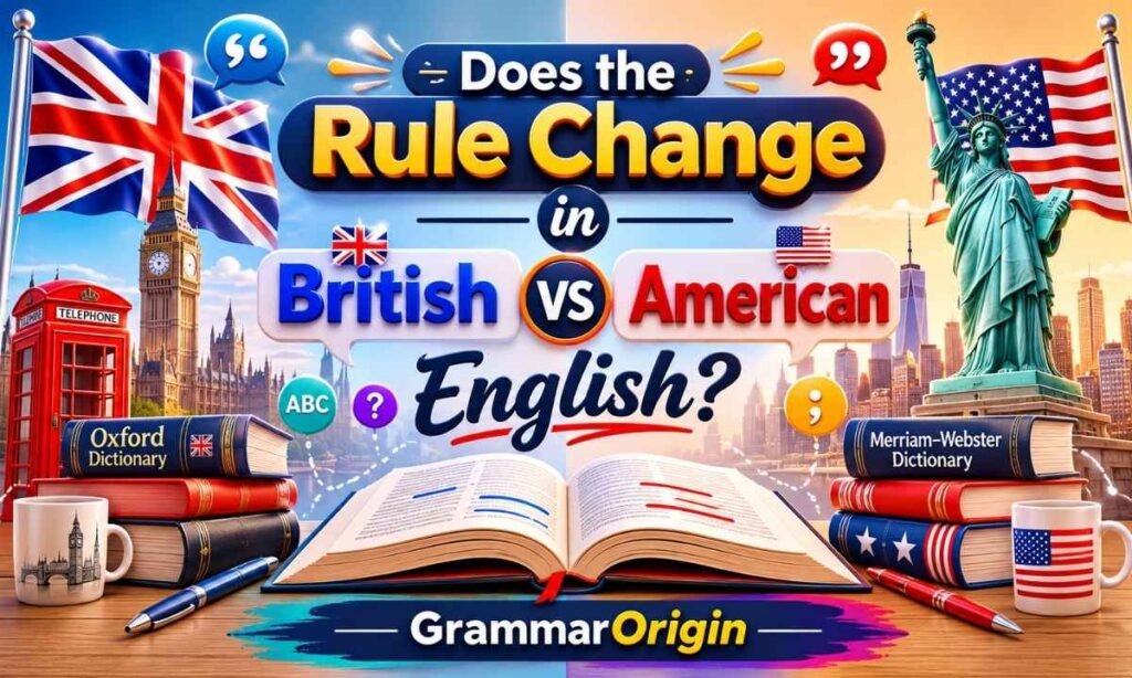 Does the Rule Change in British vs American English