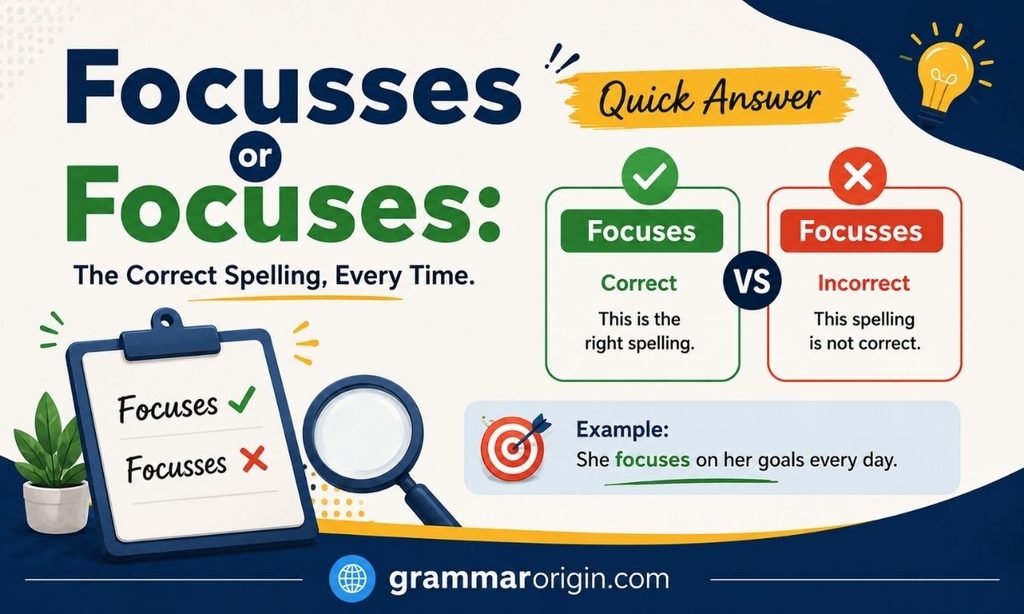Focusses or Focuses Quick Answer