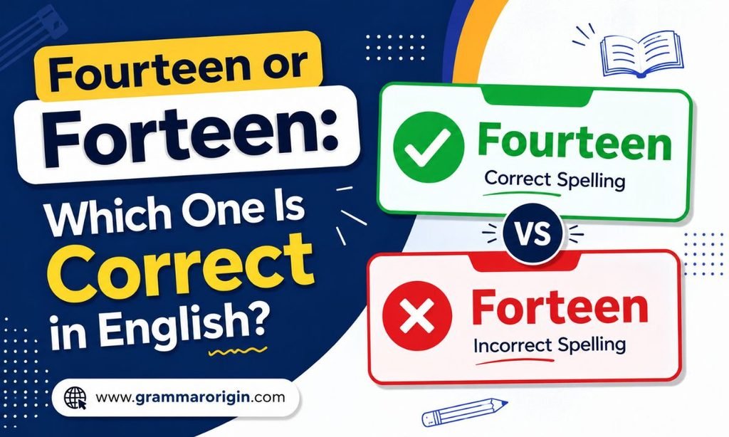 Fourteen or Forteen_ Which One Is Correct in English