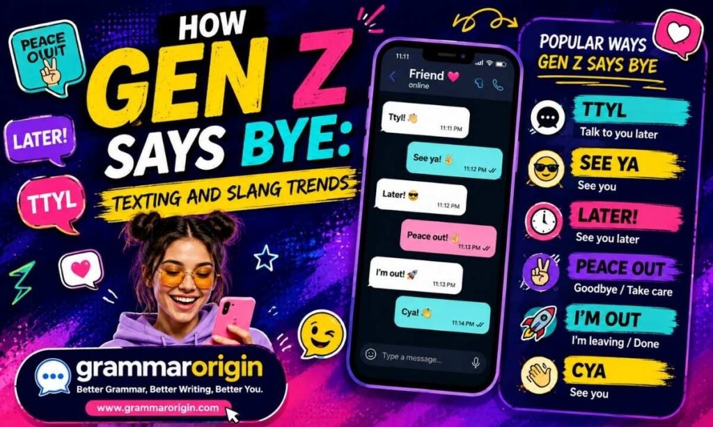 Gen Z Goodbye Text Slang Guide