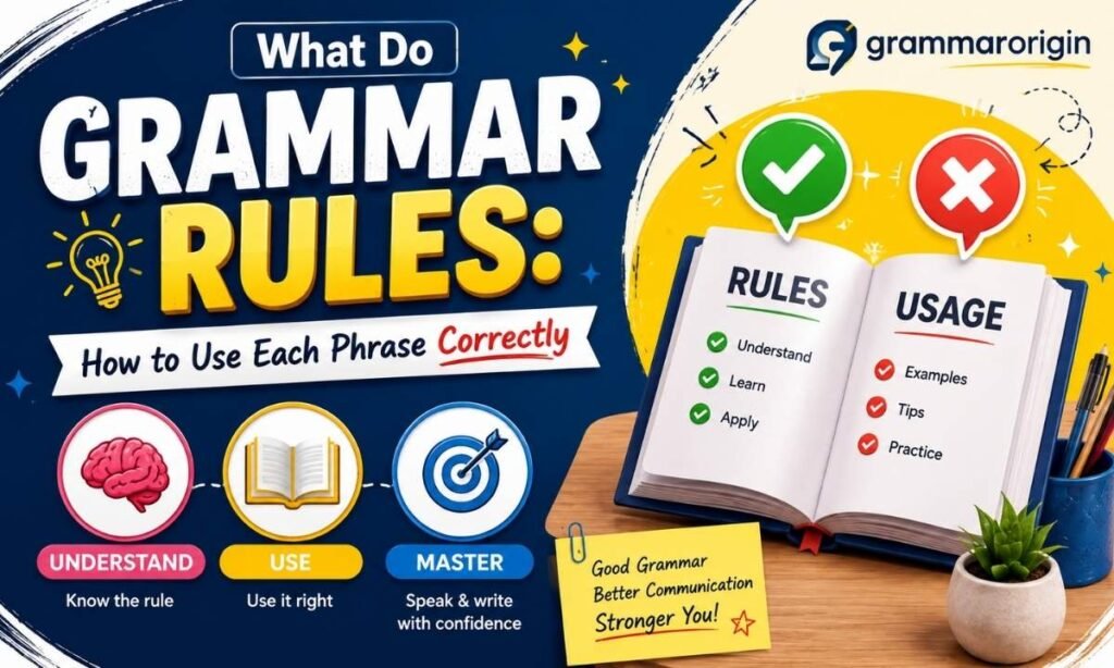Grammar Rules How to Use Each Phrase Correctly