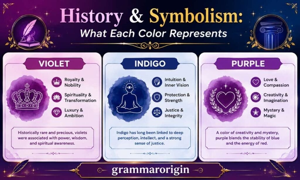 History & Symbolism What Each Color Represents (Violet vs Indigo vs Purple Guide)