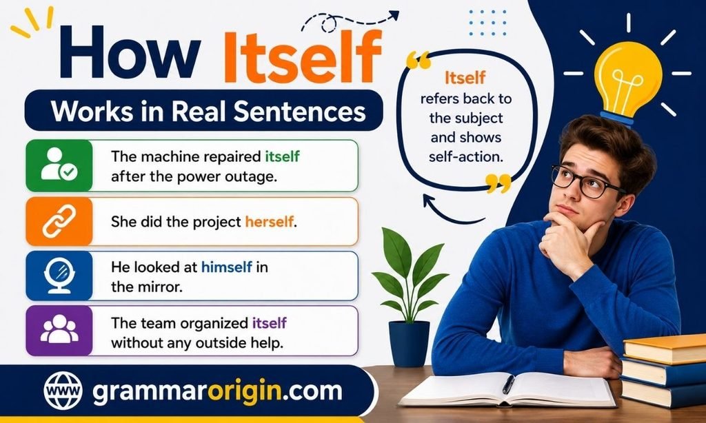 How Itself Works in Real Sentences