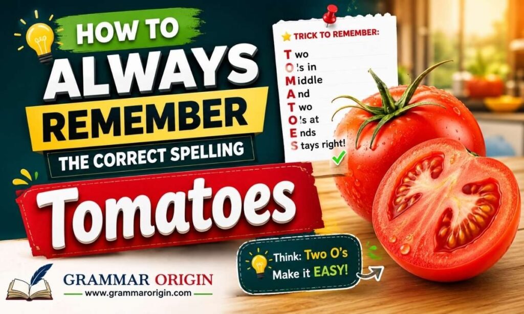 How to Always Remember the Correct Spelling Tomatoes