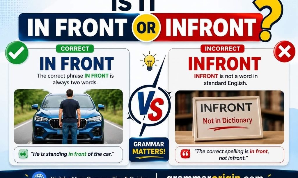 Is It In Front or Infront