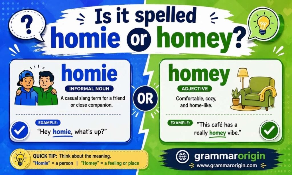 Is it spelled homie or homey