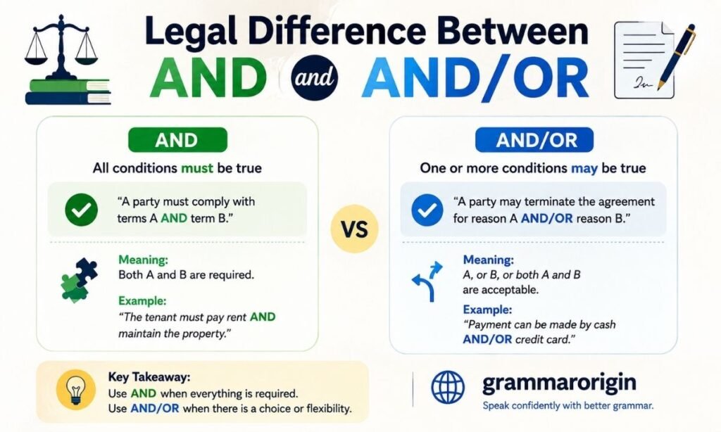 Legal Difference Between And and AndOr