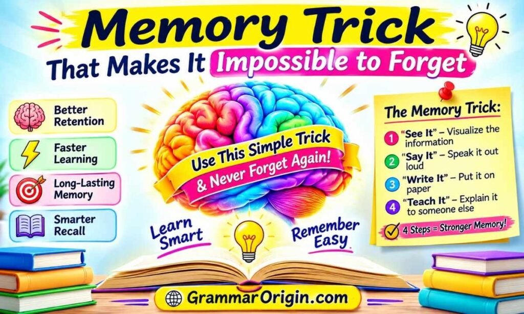 Memory Trick That Makes It Impossible to Forget