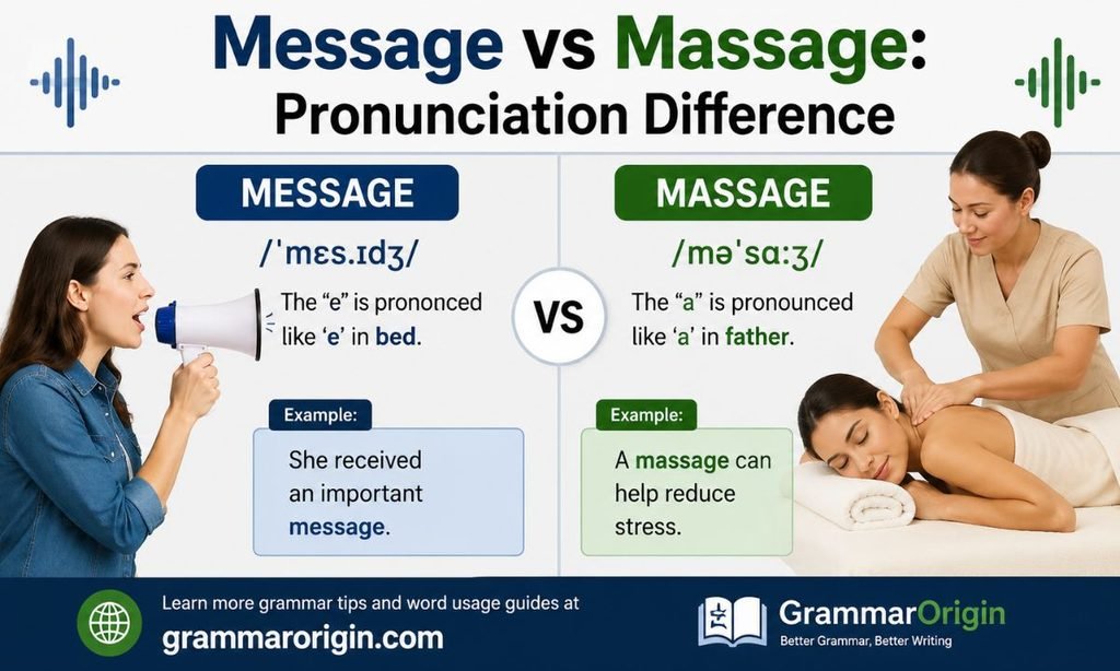 Message vs Massage_ Pronunciation Difference