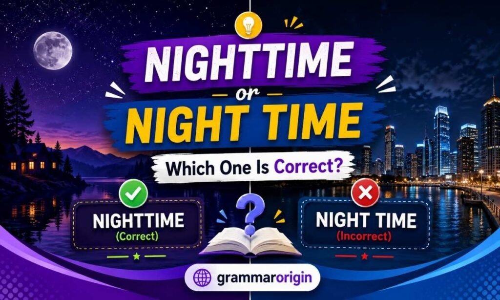 Nighttime or Night Time Which One Is Correct