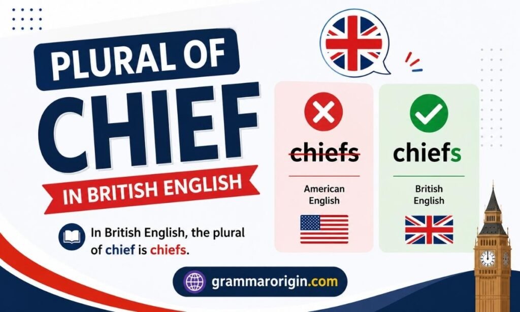 Plural of chief in british English