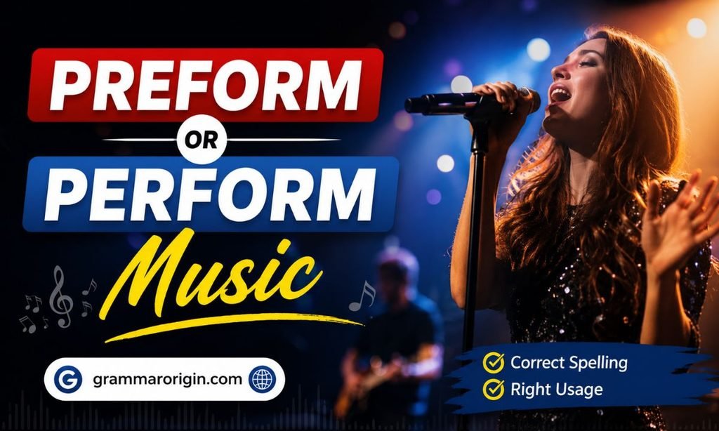 Preform or Perform Music