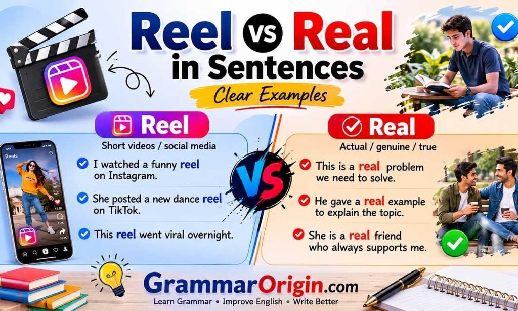 Reel vs Real in Sentences (Clear Examples)