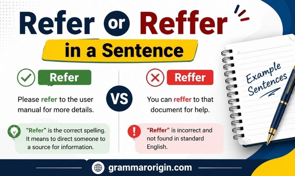 Refer or Reffer in a Sentence