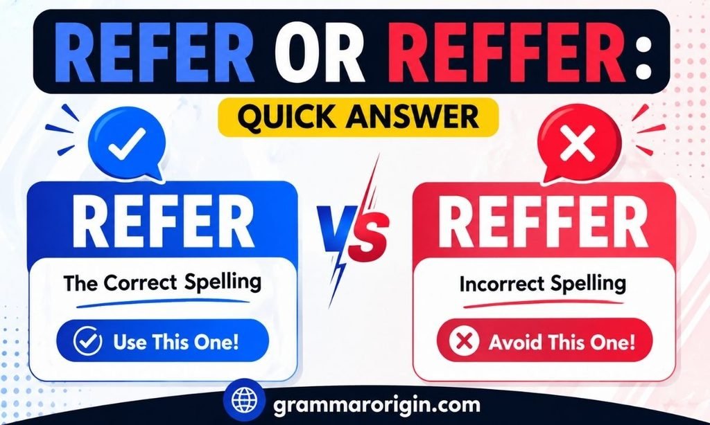 Refer or Reffer_ Quick Answer