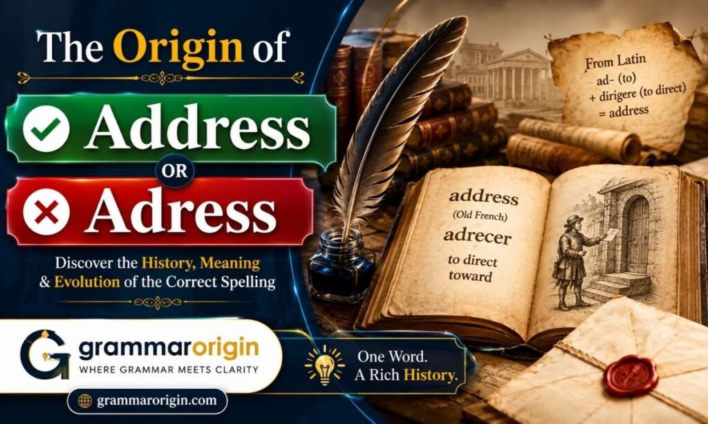 The Origin of Address or Adress