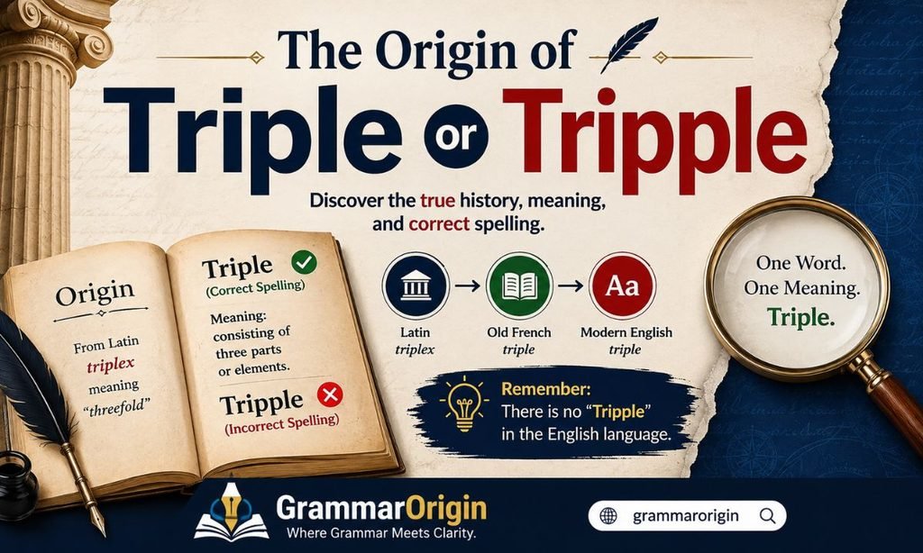 The Origin of Triple or Tripple