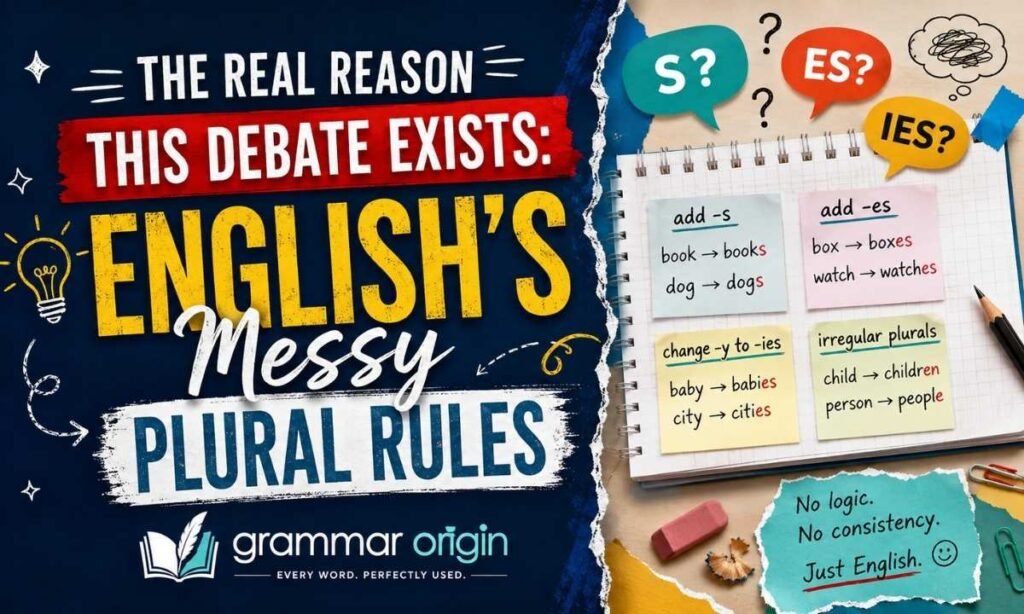 The Real Reason This Debate Exists English s Messy Plural Rules