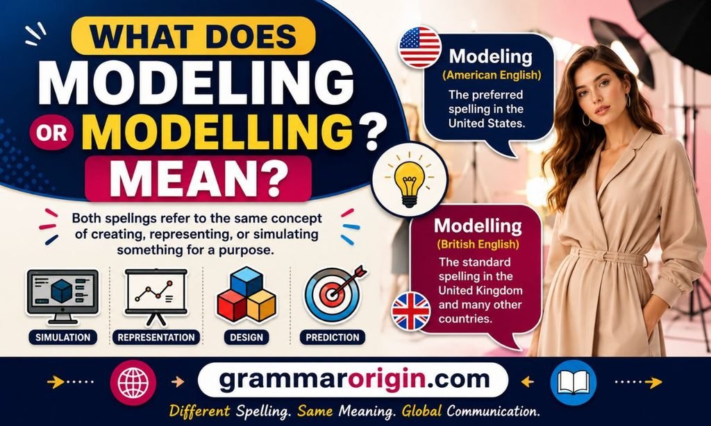 What Does Modeling or Modelling Mean