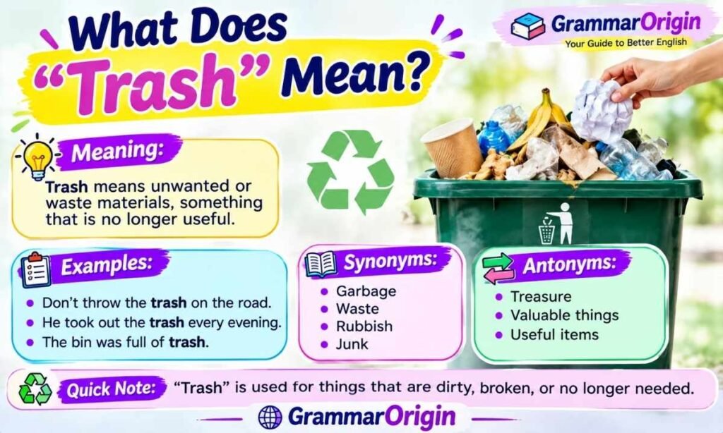 What Does Trash Mean