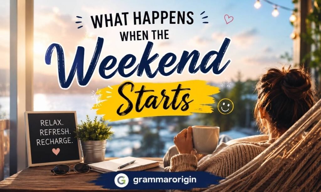 What Happens When the Weekend Starts