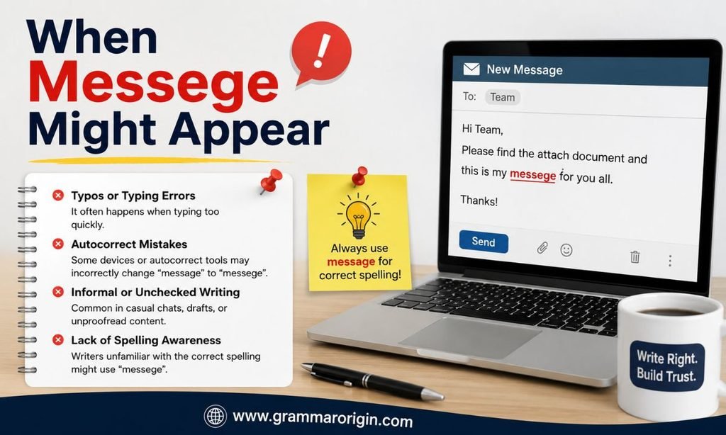 When Messege Might Appear